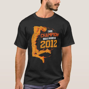 Vintage 10Th Birthday Basketball 2012 Distressed B T-Shirt