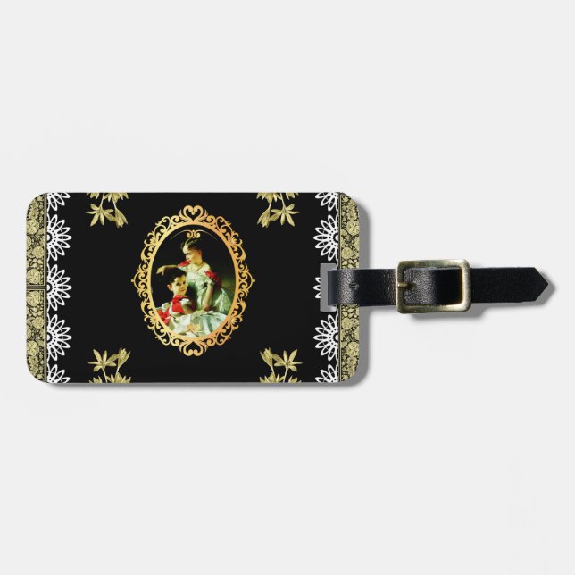 Vintage 115 luggage tag (Front Horizontal)