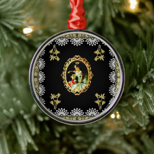 Vintage 115 metal ornament