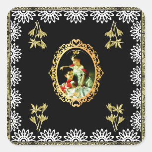 Vintage 115 square sticker
