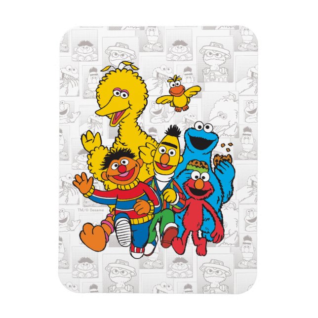 Vintage 123 Sesame Street Magnet (Vertical)