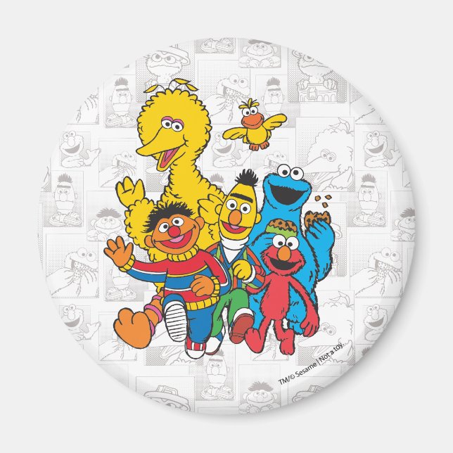 Vintage 123 Sesame Street Magnet (Front)