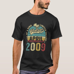 Vintage 13 Years Old April 2009 Decorations 13Th B T-Shirt