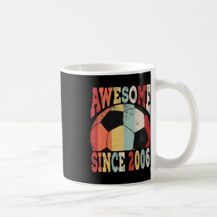 Vintage 13th Birthday Soccer Awesome Since 2006 Ki Coffee Mug