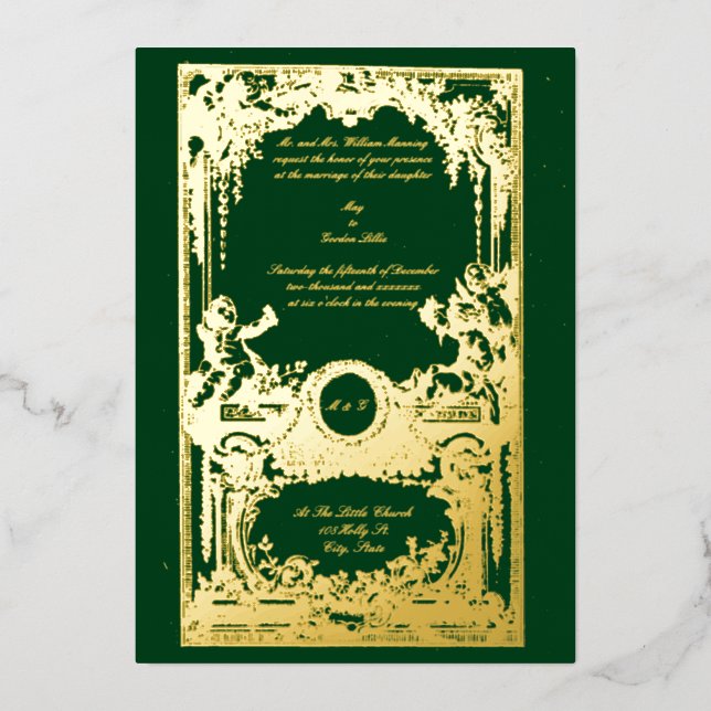 Vintage 1755 French Baroque Rococo Wedding (Front)