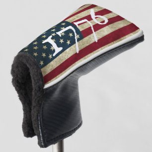 Vintage 1776 American Flag Patriotic  Golf Head Cover