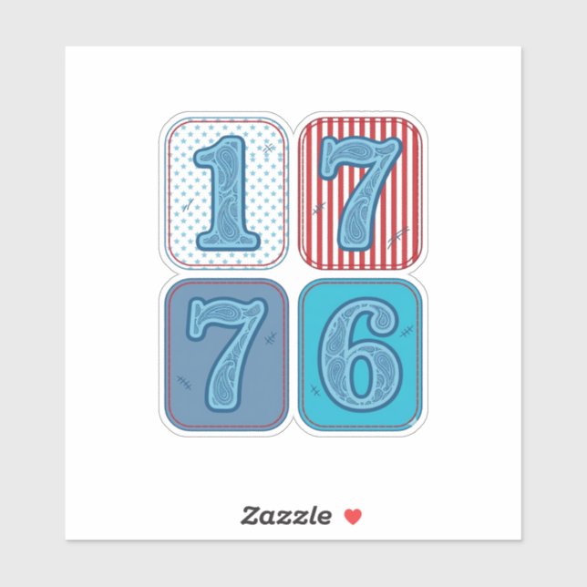 Vintage 1776 Patriotic Patchwork (Sheet)