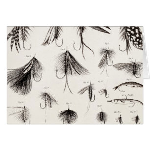 Vintage 1800s Angling Fly Fishing Flies Old Hooks