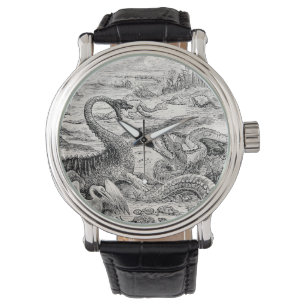 Vintage 1800s Dinosaur Illustration - Dinosaurs Watch