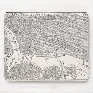 Vintage 1800s New York City Brooklyn Map NYC Maps Mouse Pad