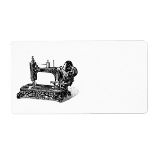 Vintage 1800s Sewing Machine Illustration