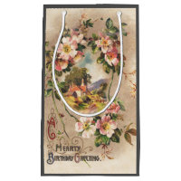 Vintage 1800s Victorian Birthday Floral Country