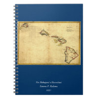 Vintage 1837 Hawaii Map -  Hawaiian Islands