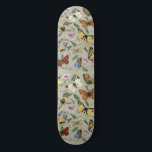 Vintage 1842 Butterfly Moth Botanical Floral Art Skateboard<br><div class="desc">Bring the enchanting beauty of a 19th-century French garden to your home with this vintage butterfly and moth illustration. Digitally enhanced from Paul Gervais’ 1842 masterpiece, "Le Jardin Des Plantes, " this design features intricate winged creatures fluttering among delicate flowering vines. With its elegant Victorian aesthetic and customizable background colour,...</div>