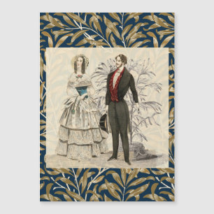 Vintage 1844 Victorian Wedding Illustration 