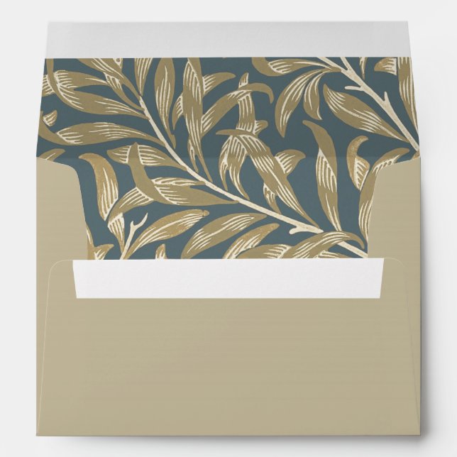 Vintage 1844 Victorian Wedding Illustration  Envelope (Back (Bottom))