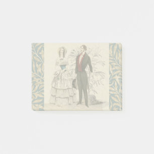 Vintage 1844 Victorian Wedding Illustration Post-it Notes