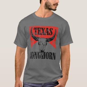 Vintage 1845 Texas Longhorn Pride Cowboy And Rodeo T-Shirt