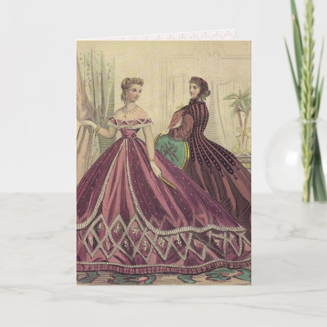 Vintage 1860s Women Card (Front)
