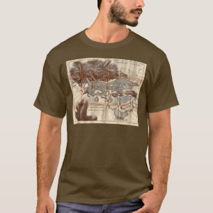 Vintage 1879 Lower Saranac Lake Reconnaissance Map T-Shirt