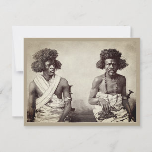 Vintage 1880's Black Men Hair Fashion Postcard