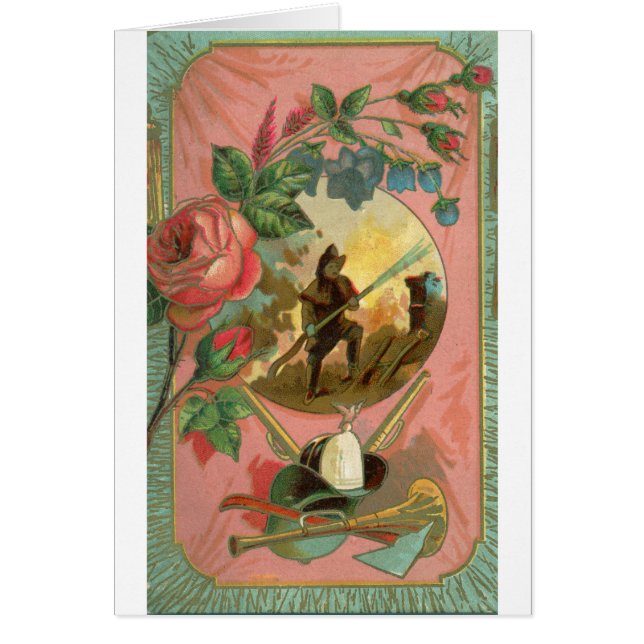 Vintage 1880's Fireman Firefighter Cover (Front)