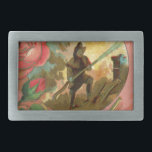 Vintage 1880's Fireman Firefighter Cover Rectangular Belt Buckle<br><div class="desc">The artwork is from an original 1880's Firefighter Fireman die cut card which we have reproduced here. A perfect gift for the firefighter in your life.</div>