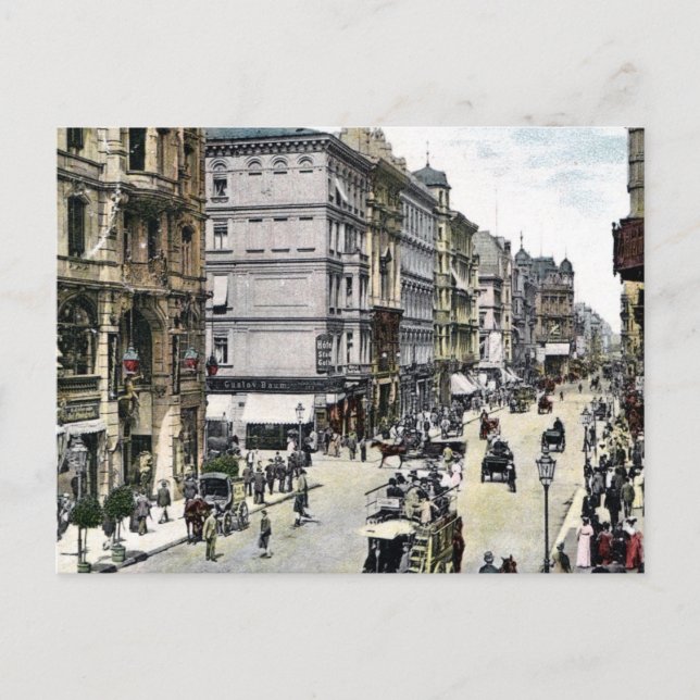 Vintage 1890s Berlin Friedrichstrasse Postcard (Front)