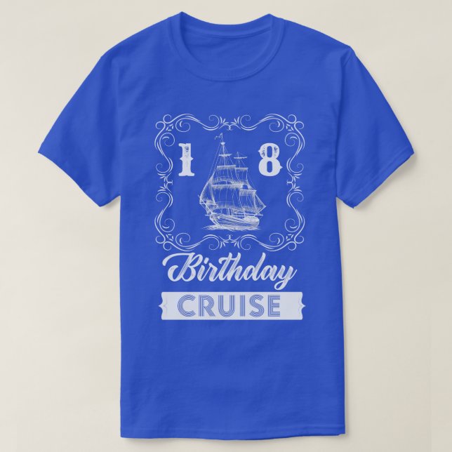 Vintage 18th Birthday Cruise T-Shirt (Design Front)