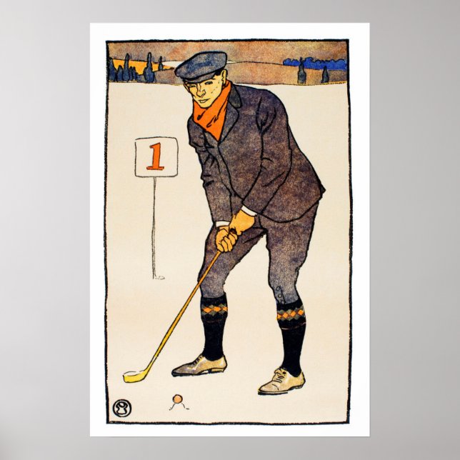 Vintage 1900's Golf Print (Front)