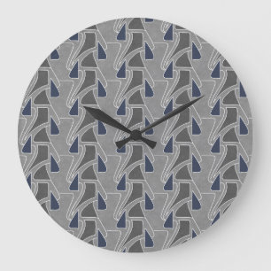Vintage 1904 Nouveau Deco Abstract by Olbrich -  Large Clock