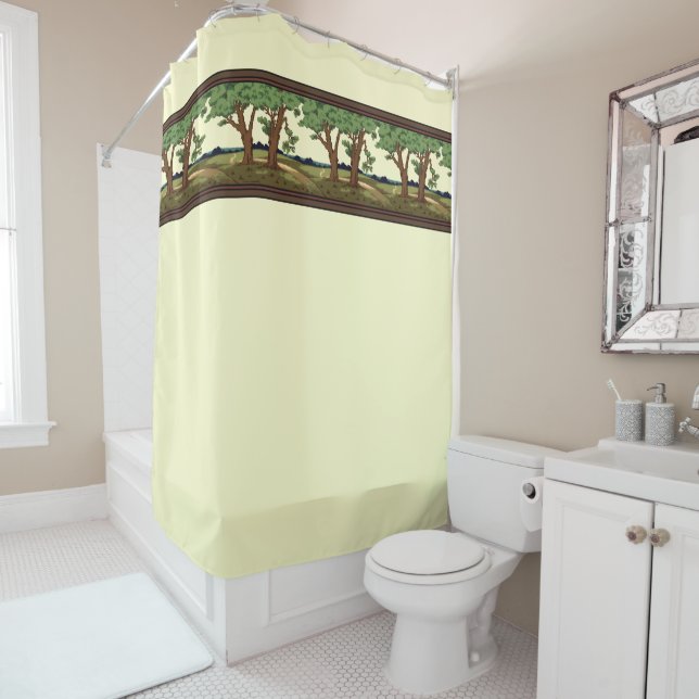 Vintage 1905 Arts And Crafts Style Oak Landscape (In Situ)