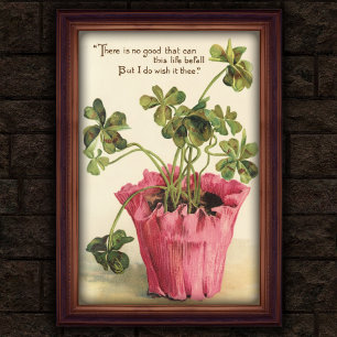 Vintage 1905 Botanical Wall Poster