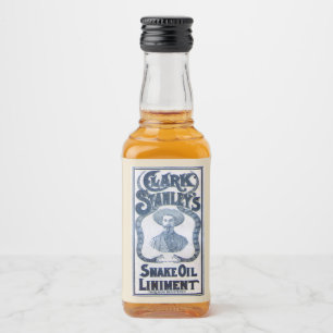 Vintage 1905 Clark Stanley's Snake Oil Liniment Liquor Bottle Label