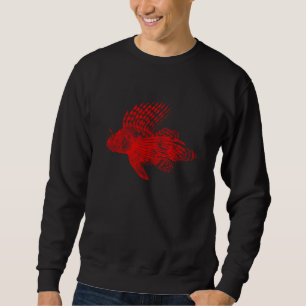 Vintage 1905 Lionfish Scorpionfish Red Lion Fish Sweatshirt