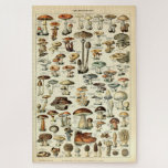 Vintage 1909 Mushroom Art by Adolphe Millot Jigsaw Puzzle<br><div class="desc">This is a digitally enhanced print of the antique Adolphe Millot' Illustrations for Le Larousse pour tous.</div>