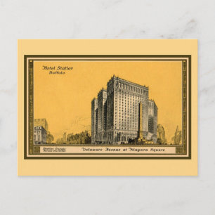 Vintage 1910 (first) Hotel Statler Buffalo NY Postcard