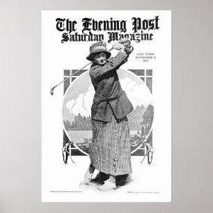 Vintage 1913 Golf Print