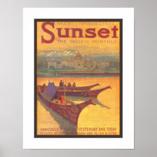 VINTAGE 1914 MAGAZINE COVER POSTER