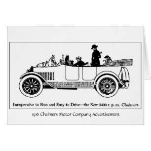 Vintage 1916 Chalmers Motor Co.,