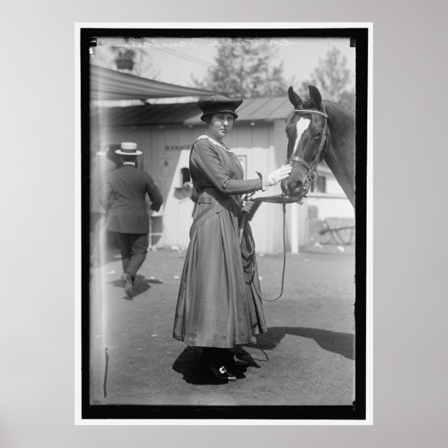 Vintage 1916 Horse Show Photo Poster (Front)