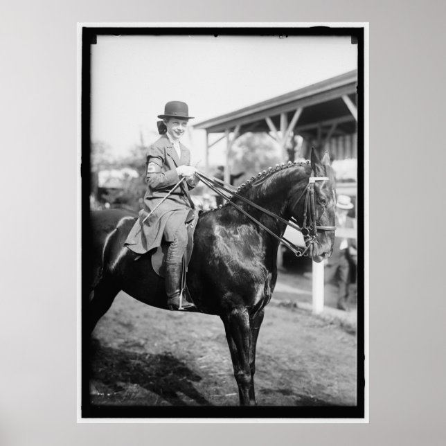 Vintage 1916 Horse Show Photo Poster (Front)