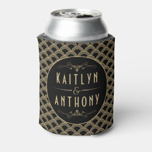 Vintage 1920's Art Deco Gatsby Wedding Collection Can Cooler