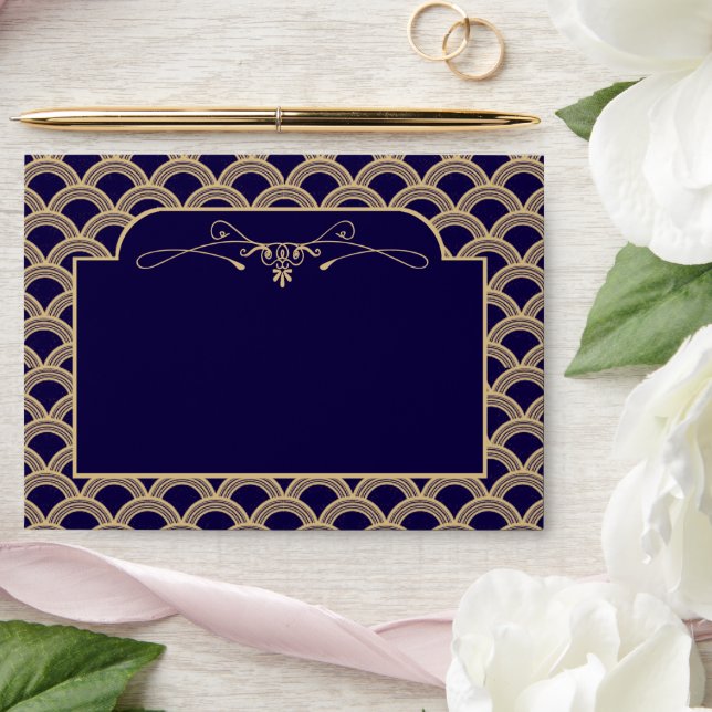 Vintage 1920's Art Deco Gatsby Wedding Collection Envelope (Wedding)