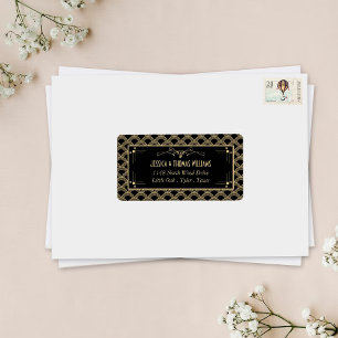 Vintage 1920's Art Deco Gatsby Wedding Collection Label