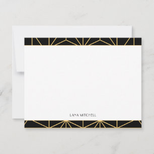 Vintage 1920s art deco geometric card