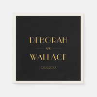 Vintage 1920s art deco simple wedding