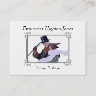 Vintage 1920's Fashions Business Cards
