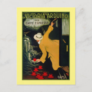 Vintage 1920s Italian coffee machine ad Postcard