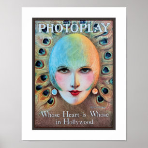 VINTAGE 1920s MOVIE MAGAZINE COVER Poster